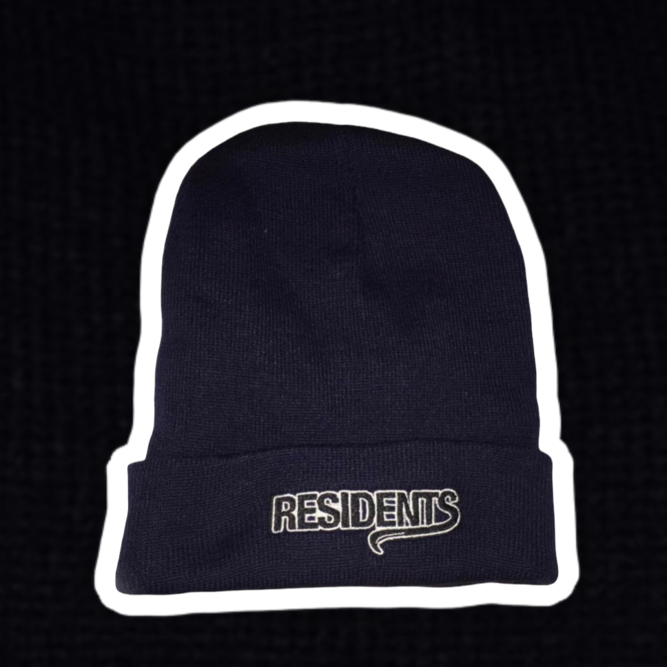 Residents Black & White Beanie